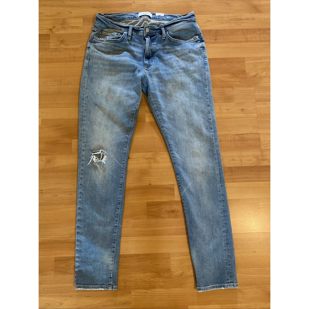 OVADIA NY Men's Size 34 Light PAINT SPLATTER Skinny Fit Mid‎ Rise Stretch Jeans
